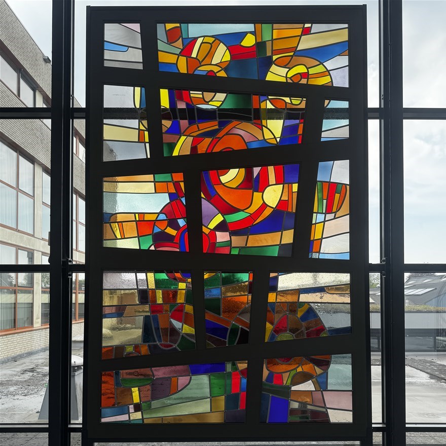 Opening glas-in-lood Wim Suermondt